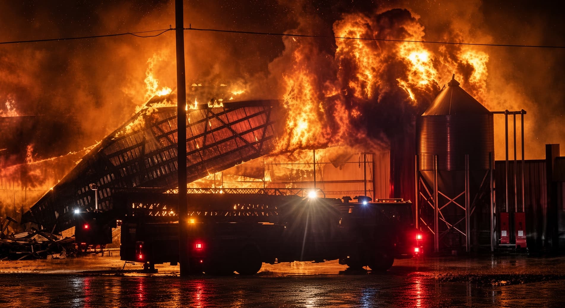 A few hours ago a big fire broke out in M…
