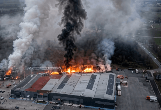 BREAKING NEWS : A major fire broke out in