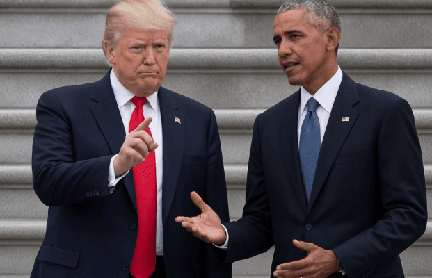 SHOCKING LIVE TELEVISION COLLISION Trump and Obama Go Head To Head In The Greatest Political Showdown Ever Captured On Camera